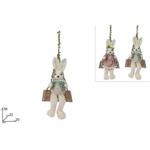 CONIGLIO  PELLICCIA SU ALTALENA  2ASS